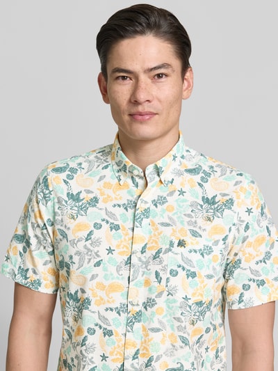 LERROS Modern Fit Freizeithemd mit Button-Down-Kragen GELB 3