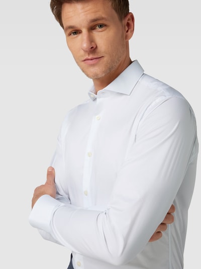 Tiger Of Sweden Slim Fit Business-Hemd mit Haifischkragen Modell 'FARRELL' Weiss 3