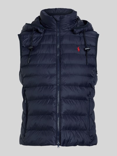 Polo Ralph Lauren Kamizelka pikowana o kroju regular fit z wyhaftowanym logo Granatowy 2