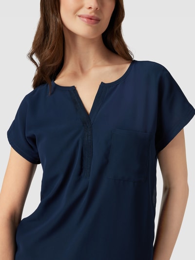 Fransa Blouseshirt met V-hals, model 'ZAWOV' Donkerblauw - 3
