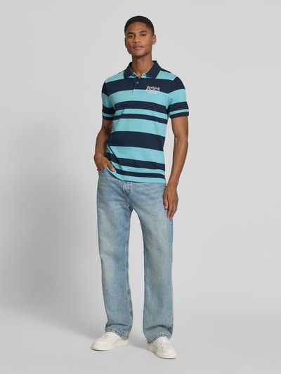 s.Oliver RED LABEL Regular Fit Poloshirt aus reiner Baumwolle Tuerkis 1
