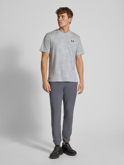 Under Armour Regular Fit T-Shirt mit Logo-Print Modell 'Tech' Hellgrau 1