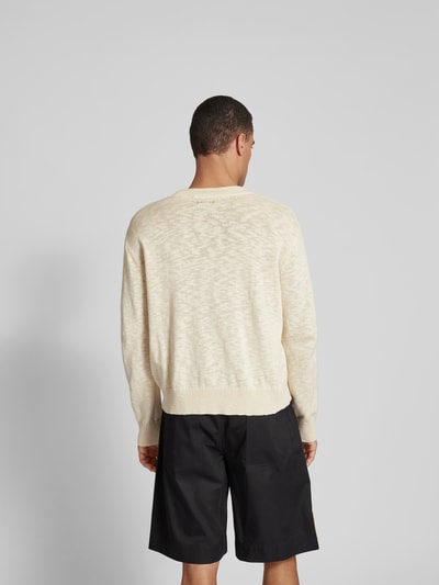 ISNURH Pullover in Strick-Optik Sand 5