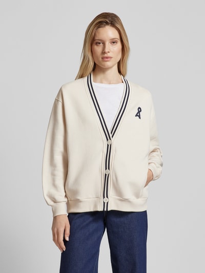 Armedangels Cardigan met contraststrepen, model 'NOSARAALI' Offwhite - 4