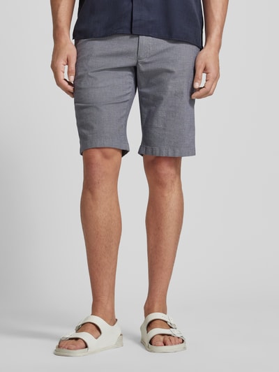 s.Oliver RED LABEL Kleingemusterte Bermudas mit Tunnelzug Hellblau 4