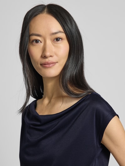 s.Oliver BLACK LABEL Top o luźnym kroju z czystej wiskozy Granatowy 3