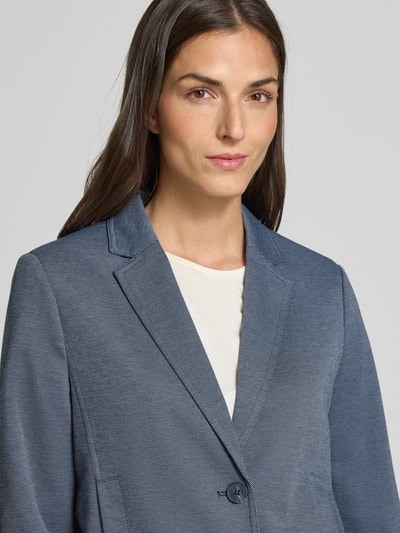 OPUS Żakiet z fakturowanym wzorem model ‘Jamira’ Granatowy 3