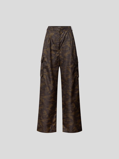 Tibi Cargohose mit Camouflage-Muster Dunkelgrün 2