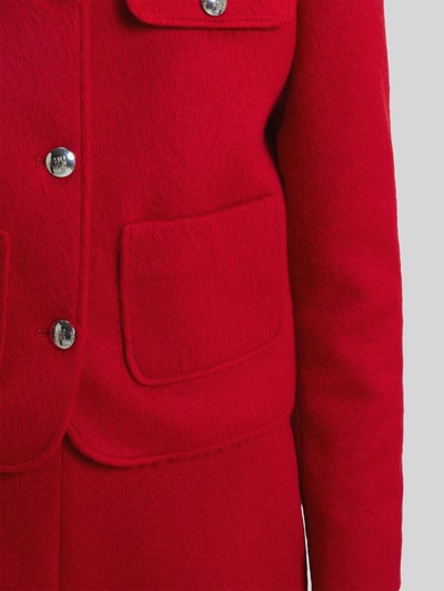 HUGO Krótki żakiet o pudełkowym kroju z dodatkiem wełny model ‘AGESIA’ Czerwony 6