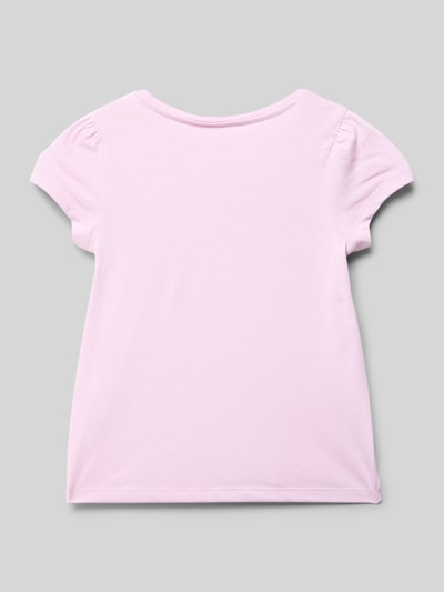 s.Oliver RED LABEL Ausgestelltes T-Shirt mit Glitzerprint Lavender 3