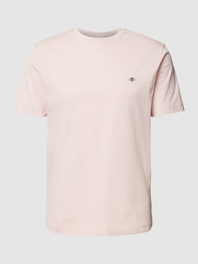 Gant T-Shirt aus Baumwolle mit Label-Detail Rosa 2