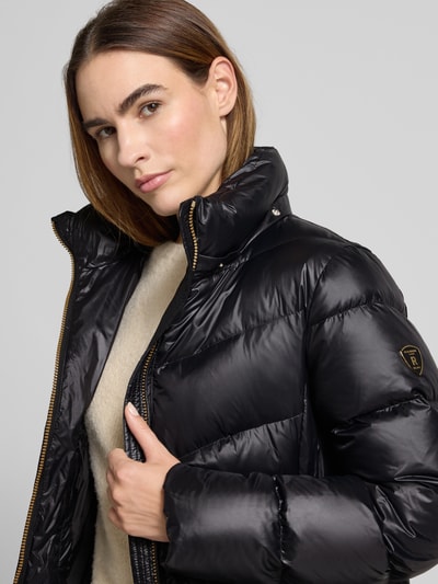 ROCK'N BLUE Płaszcz pikowany z obszyciem ze sztucznego futra model ‘Adele’ Czarny 3