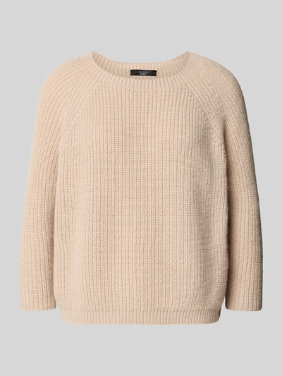 Weekend Max Mara Regular Fit Strickpullover mit Woll-Anteil Modell 'XENO' Beige 2