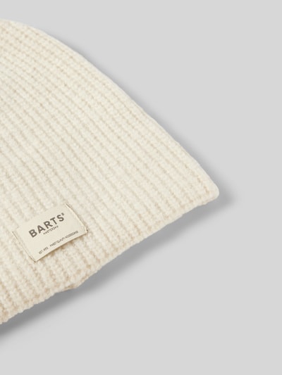 Barts Beanie mit Label-Patch Modell 'Darty' Offwhite 2