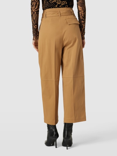 BOSS Stoffhose mit Bindegürtel Modell 'Tenoy' Camel 5