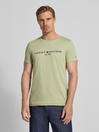Tommy Hilfiger Slim Fit T-Shirt aus reiner Baumwolle Mint 4