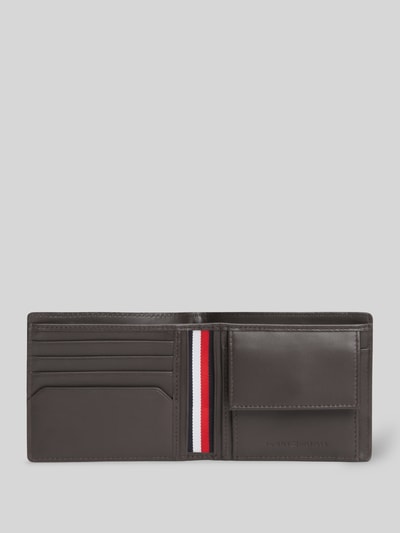 Tommy Hilfiger Portemonnaie aus echtem Leder Dunkelbraun 2