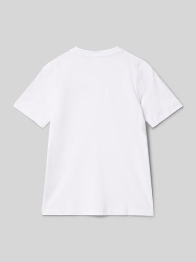 s.Oliver RED LABEL Regular Fit T-Shirt aus reiner Baumwolle Weiss 3