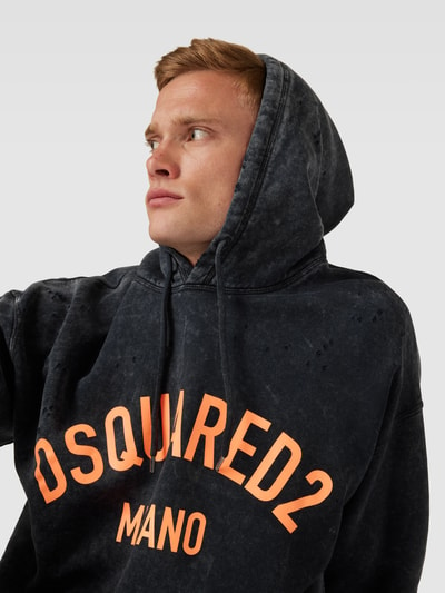 Dsquared2 Hoodie mit Label-Print Dunkelgrau 3