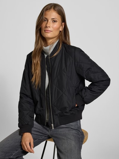 Tom Tailor Denim Regular Fit College-Jacke mit Steppnähten Black 3