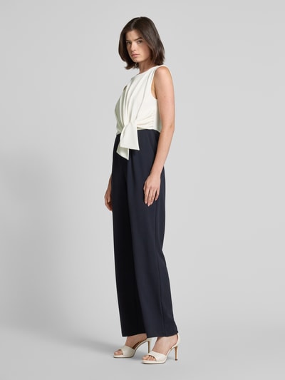 Christian Berg Cocktail Jumpsuit mit Knotendetail Marine Melange 1