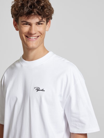 Pegador Oversized T-Shirt mit Label-Stitching Weiss 3