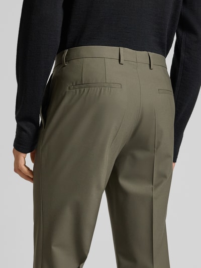 HUGO Slim fit pak met 2-knoopscolbert Olijfgroen - 7