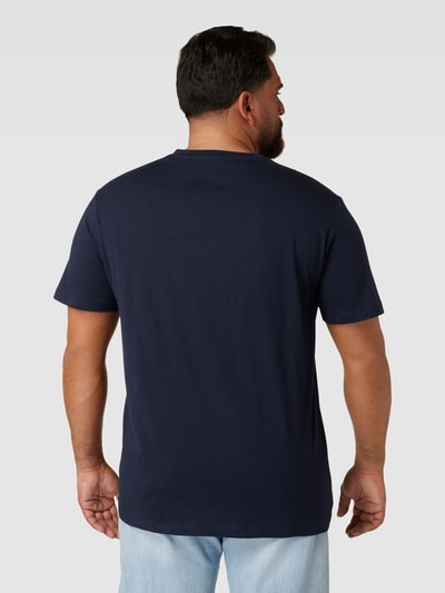 S.Oliver Plus PLUS SIZE T-Shirt mit V-Ausschnitt Marine 5