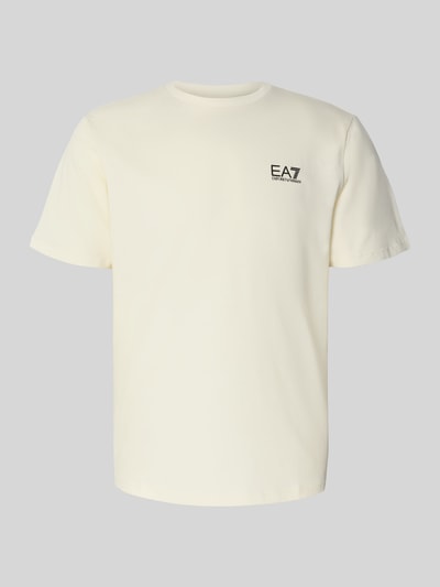 EA7 Emporio Armani T-shirt met labelprint Offwhite - 2