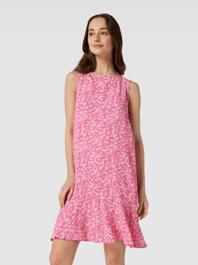 Tom Tailor Minikleid mit Allover-Muster aus reiner Viskose Pink 4