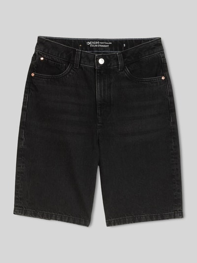 Tom Tailor Denim Regular Fit Bermuda aus reiner Baumwolle Black 2