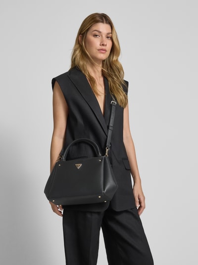 Guess Satchel Bag mit Label-Applikation Modell 'TALENT' Black 1