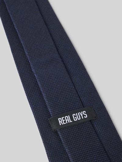 REAL GUYS Stropdas met labeldetail Marineblauw - 3