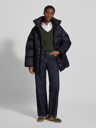 Polo Ralph Lauren Donsjack met opstaande kraag Zwart - 1