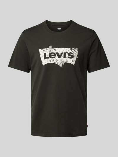 Levi's® T-shirt met labelprint Zwart - 2