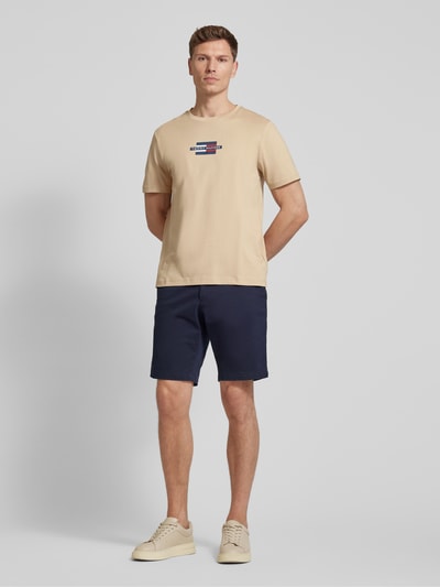 Tommy Hilfiger Regular Fit T-Shirt aus reiner Baumwolle Beige 1