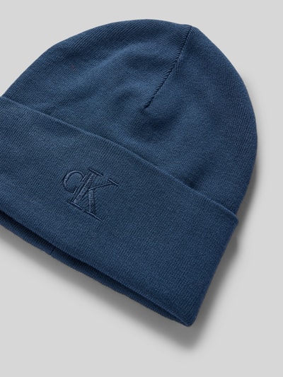 Calvin Klein Jeans Beanie met labelstitching Marineblauw - 2
