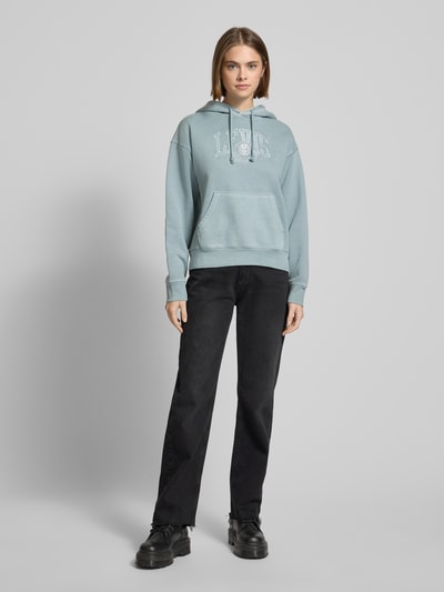 Levi's® Hoodie met labelstitching Blauw - 1