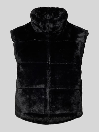 Only Kort gilet met opstaande kraag, model 'VIDA' Zwart - 2