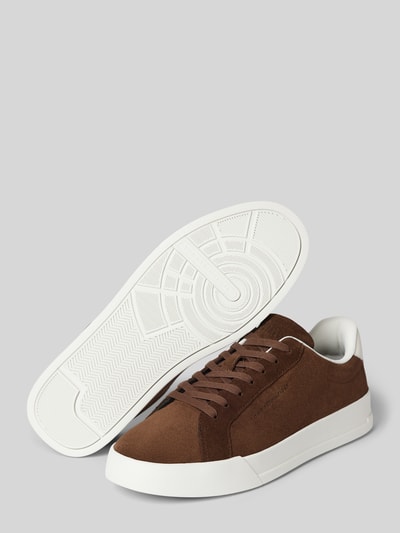 Tommy Hilfiger Sneaker aus Leder mit Label-Details Modell 'COURT BETTER' Dunkelbraun 4