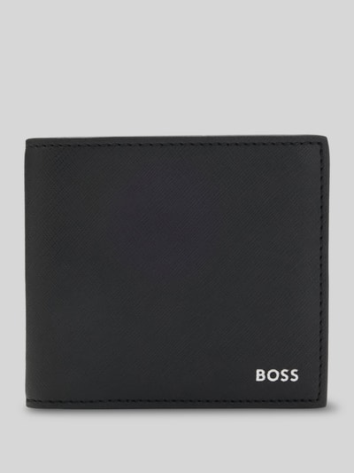 BOSS Portemonnaie aus echtem Leder Modell 'ZAIR_4CC_COIN N.' Black 1