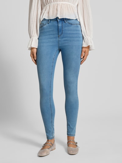 Noisy May High Waist Skinny Fit Jeans Modell 'CALLIE' Hellblau 4
