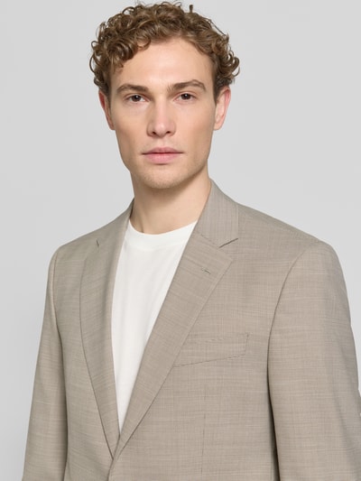 BOSS Regular Fit Anzugsakko mit Schurwoll-Anteil Modell 'JASPER' Sand 3