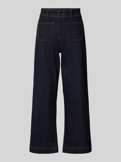 OPUS Wide Leg Jeans mit Kontrastnähten Modell 'Macona' Jeansblau 2