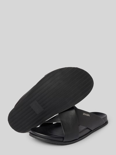 JOOP! SHOES Sandalen met labeldetail, model 'pero' Zwart - 4