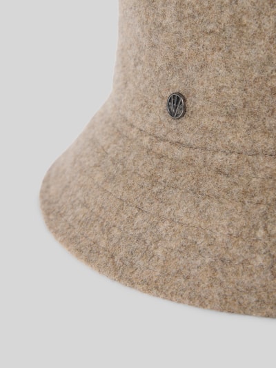 Loevenich Hut in Glockenform aus Woll-Mix Taupe 2