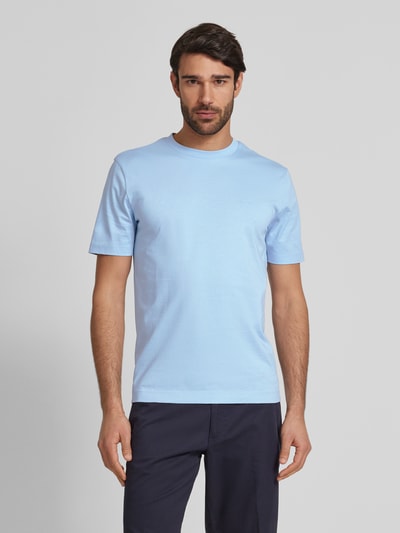 BOSS T-Shirt mit Label-Print Modell 'Thompson' Bleu 4