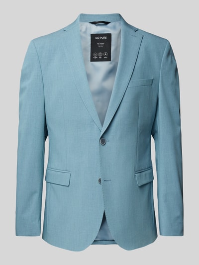 s.Oliver BLACK LABEL Slim Fit Sakko aus Stretch-Twill Aqua 1