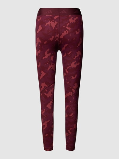 Adidas Training Leggings mit elastischem Logo-Bund Bordeaux 3