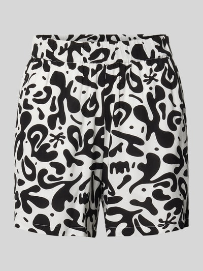 PIECES Regular Fit Shorts aus reiner Viskose Modell 'BARRI' Black 2